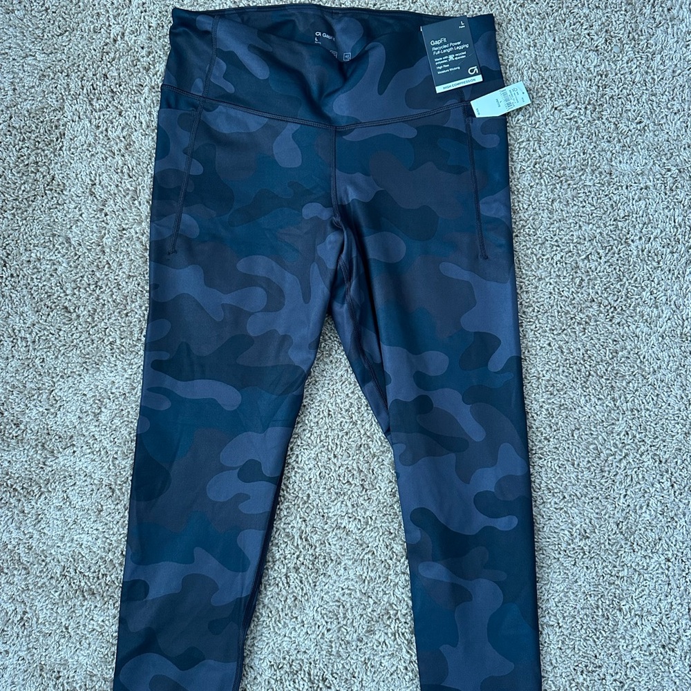 Camo Print GapFit leggings - NWT